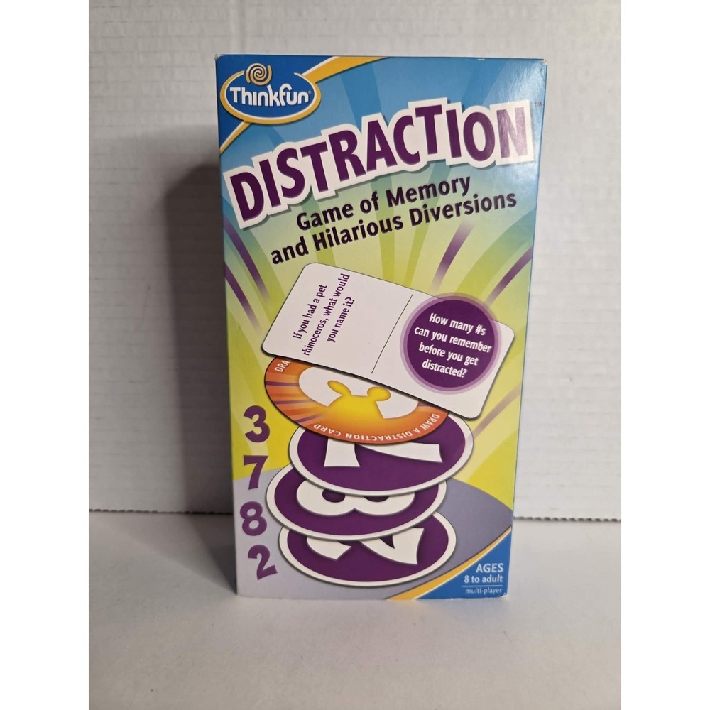 Distraction Thinkfun Game of Memory and Hilarious Diversions Complete